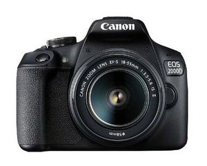 Canon Eos 2000D Bk 18-55 Is Ii Eu26  Slr Camera Kit 24.1 Mp Cmos  6000 X 4000 Pixels Black