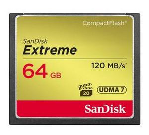 Card Sandisk 64GB Extreme CompactFlash Speicherkarte 120MB/s