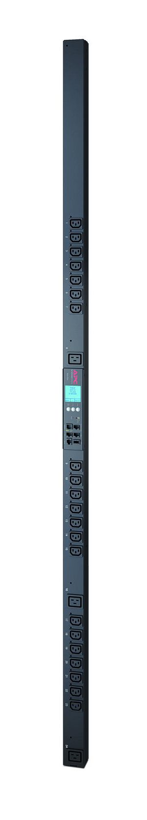 APC Rack PDU 2G Metered by Outlet with Switching ZeroU 16A 230V (21) C13 & (3) C19, Cord Length 0m