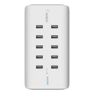 Belkin Rockstar 10-Port USB-Lad. 120W, 2,4A je Port,white B2B139vf