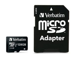 Verbatim MICRO SDXC PREMIUM UHS-I 128GB CLASS 10 INC ADAPTER