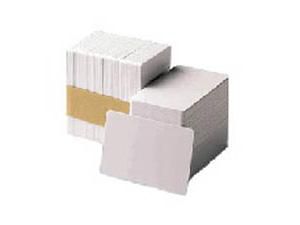Zebra PVC, White Cards, 500 cards 30 mil, 0,76mm without magnetic stripe