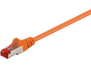 MicroConnect F/UTP CAT6 10m Orange PVC Outer Shield : Foil screening 4x2xAWG 27 CCA