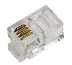 LogiLink Modular Plug RJ10 4P4C  unshielded, 100pcs. RJ10 4P4C