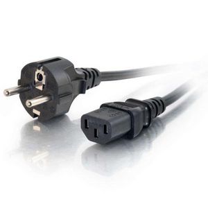 Dell Power Cord EU 2M A6929301, 2 m, Male/Female,  C13 coupler, CEE7/7, Black