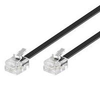 MicroConnect ModularCable RJ11 6P/4C 15m Black 1-4, 2-3, 3-2, 4-1