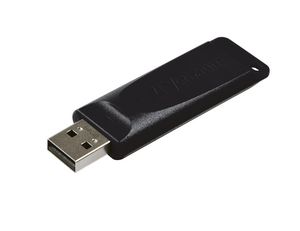 Verbatim Store'N'Go Slider 64 GB Slider - USB Drive 64 GB -  Black, 64 GB, USB Type-A, 2.0, 10 MB/s, Slide, Black