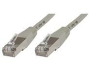 MicroConnect F/UTP CAT5e 0.5m Grey PVC Outer Shield : Foil screening 4x2xAWG 26 CCA