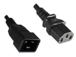 MicroConnect PowerCord C13-C20 10A 2m Black IEC 60320-C13 to C20, Black. H05VV-F 3 x 1mm?, 230V AC/10A