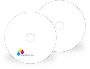 DVD+R 4.7GB/120Min/16x Cakebox (25 Disc) photo-on-disc, Inkjet Full Size Printable Surface
