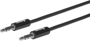 eSTUFF Minijack Cable 3.5mm 0,5m 3.5mm Male - Male Black