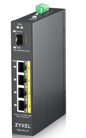 Zyxel RGS100-5P - switch - 5 porte - i