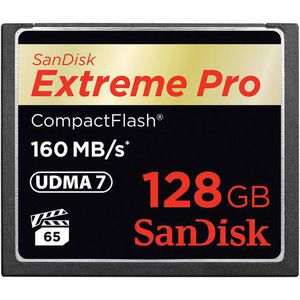 SanDisk Extreme Pro CompactFlash-kort 128GB 160MB/s