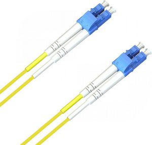 MicroConnect LC/UPC-LC/UPC 12m OS2 Fibre  Patch Cable Singlemode Duplex  OS1/OS2 Yellow
