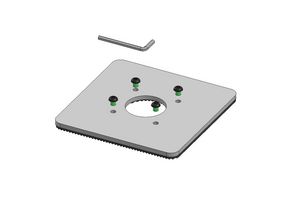 Ergonomic Solutions 150x150mm Baseplate 5mm -  BLACK