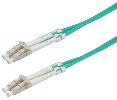 VALUE LWL-Kabel 50/125um OM3 LC/LC trkis 2m
