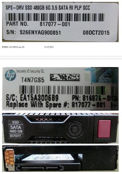 Hewlett Packard Enterprise 480GB hot-plug SSD 3.5 Inch SATA interface 6Gb/sec