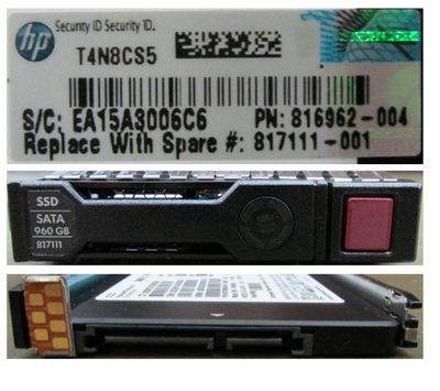 Hewlett Packard Enterprise 960 GB hot-plug SSD 2.5-inch