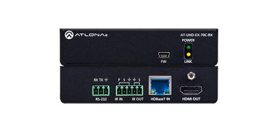 Atlona AT-UHD-EX-70C-RX - 4K/UHD  HDMI Over HDBaseT Receiver  with Control and PoE