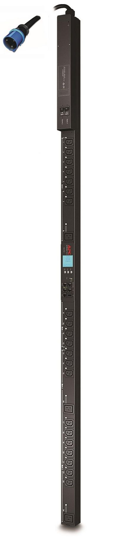 APC Switched Rack PDU 2G Zero U Rack AC 200/208/230V Ethernet 10/100 RS-232 input IEC 60309 output connectors 24 0U Black