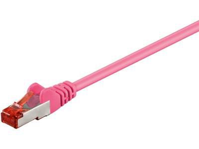 MicroConnect S/FTP CAT6 1m Pink LSZH PiMF (Pairs in metal foil) 4x2xAWG 28, CU