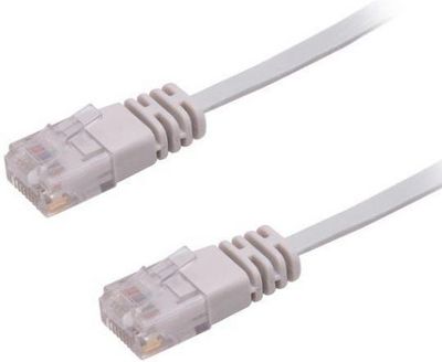 MicroConnect U/UTP CAT6 0.50M Grey Flat Unshielded Network Cable, PVC, 4x2xAWG 32/7 CU