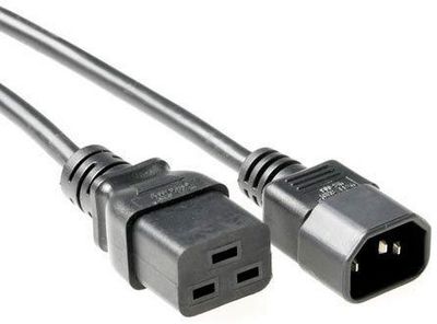 Power Cord C19-C14 0.5m Black