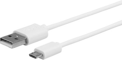 eSTUFF MicroUSB Cable 1m White MicroUSB M - USB A M