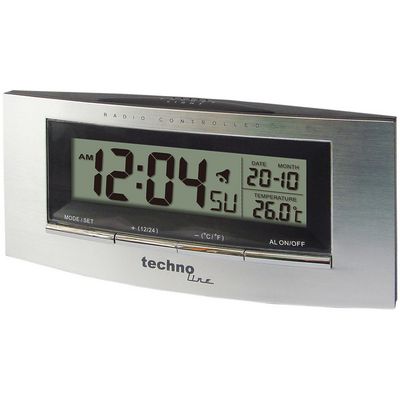 Technoline WT182 Digital alarmur Sølv