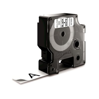 DYMO D1 Flexible Nylontape 19mm x 3,5m Black on white,