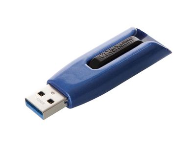 Verbatim Store 'n' Go V3 MAX 128GB USB 3.0 USB stick Sort Blå