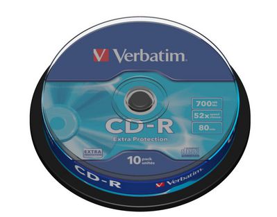 Verbatim CD-R 52X Extra Protect. 700MB 10 Pack