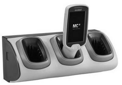 Zebra 3-Slot High Density Locking Cradle - Handheld-Ladestation