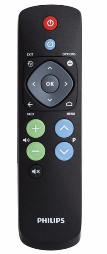 Philips Easy Remote Control 2019 Compatible all ranges (incl studio). 22AV1601B, TV, Black