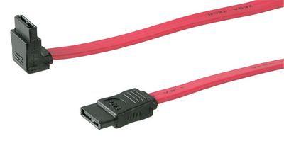 MicroConnect SATA Cable 50cm Angled 1.5/3GB Sata Male 90? - Sata Male 7pins