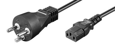 MicroConnect PowerCord DK 10m IEC320 Black H05VV-F 3Gx1.5mm2
