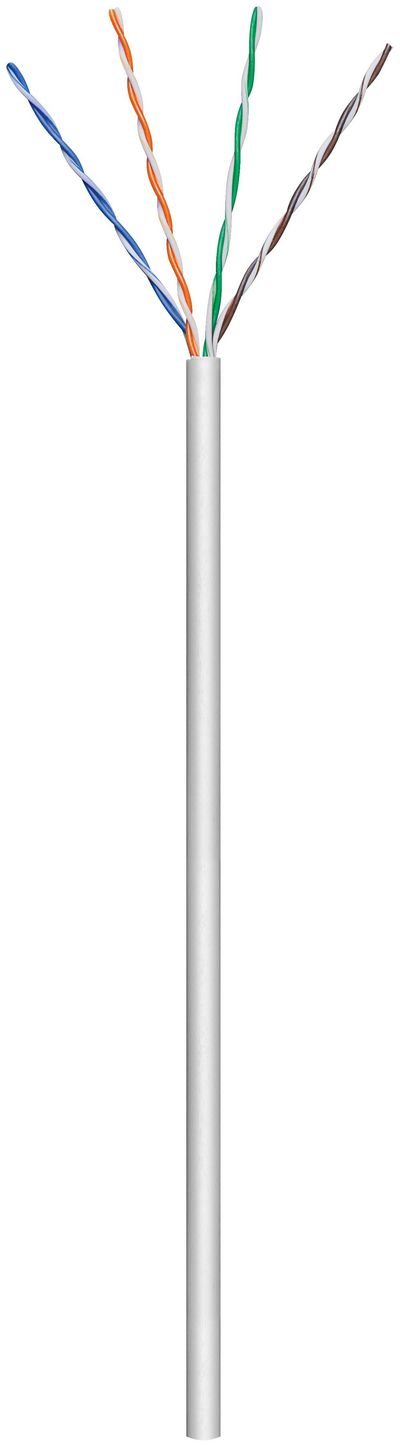 MicroConnect U/UTP CAT5e 100m Grey PVC Solid AWG 24/1 Non-terminated  flexible data-/patchcable for Home/indoor using, packed in a box