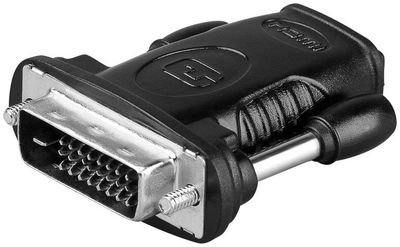 MicroConnect HDMI -  DVI-D Adapter F/M HDMI 19 - DVI 24+1 F-M Adapter Nickel plated