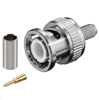 MicroConnect BNC crimp plug for RG58 cable with gold pin for RG58/U cable
