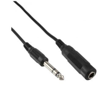 MicroConnect 6.3mm Jack Extension Cable, 5m 6.3mm Jack Extension Cable