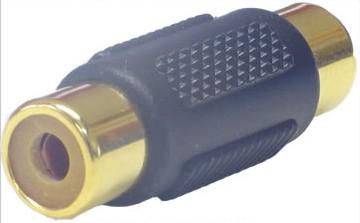 MicroConnect Adapter RCA - RCA F-F AUDAGG, RCA, RCA, Female/Female, Black