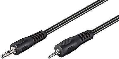 MicroConnect Minijack Cable 2 meter Audio AUX adapter Cable 3.5  mm to 2.5 mm stereo Cable
