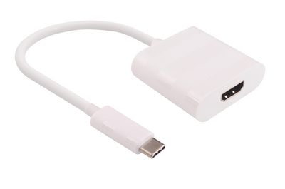MicroConnect USB-C to HDMI, White Video resolution Up 4K*2K@30Hz 0,15m, M - F