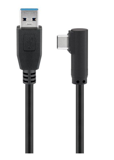 MicroConnect USB-C 3.2 Gen 1 to USB3.2 A Cable, 0.5m Black, for synching and charging, Speed Rate at 10 Gbs