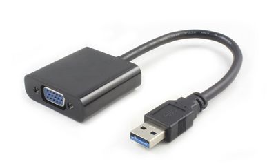 USB 3.0-VGA M/F Black