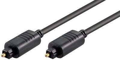 MicroConnect Toslink M-M 10m Black TT6100BKAD, TOSLINK, Male,  TOSLINK, Male, 10 m, Black