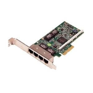 Dell CRD NTWK PCIE QP 1G BCOM V2 HY7RM, Internal, Wired, PCI Express, Ethernet, 1000 Mbit/s, Green