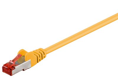 MicroConnect F/UTP CAT6 0.5m Yellow PVC Outer Shield : Foil screening 4x2xAWG 27 CCA