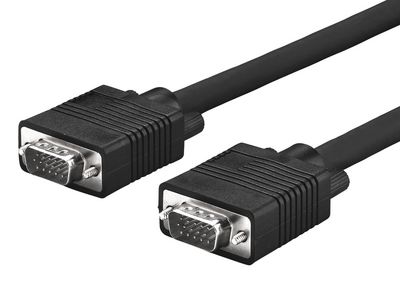 MicroConnect Full HD SVGA HD15 cable 2m Monitor Cable, Black Resolution : Full HD 1920 x 1080p, Double Shielded