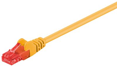 MicroConnect U/UTP CAT6 0.25M Yellow PVC Unshielded Network Cable, PVC, 4x2xAWG 26 CCA
